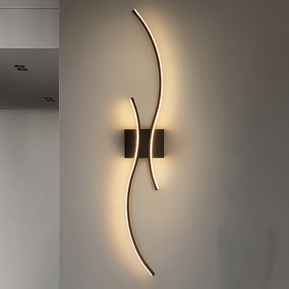 WaveLine Luxe™ – Modern Minimalist LED Wall Light with 3-Color Ambience