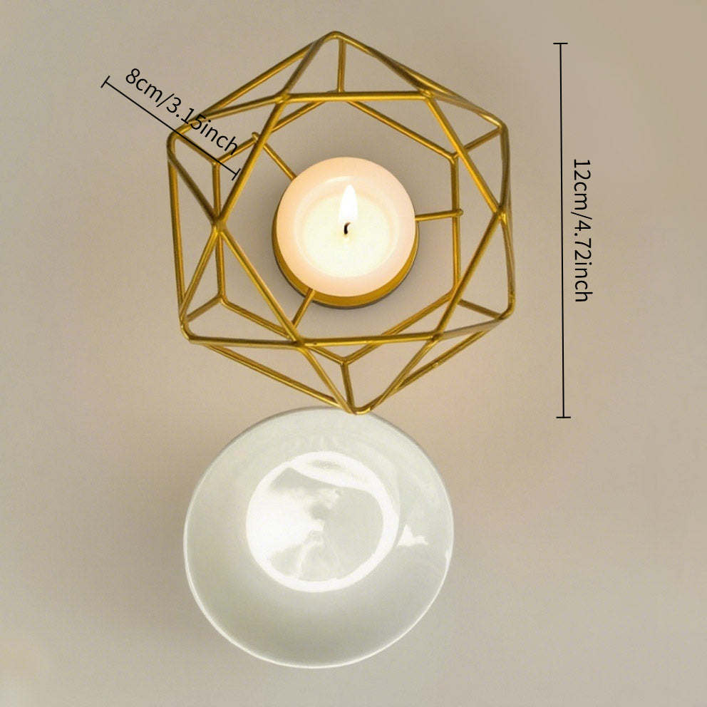 SaharaGlow™ – Turkish-Moroccan Hammered Iron Aromatherapy Candle Diffuser